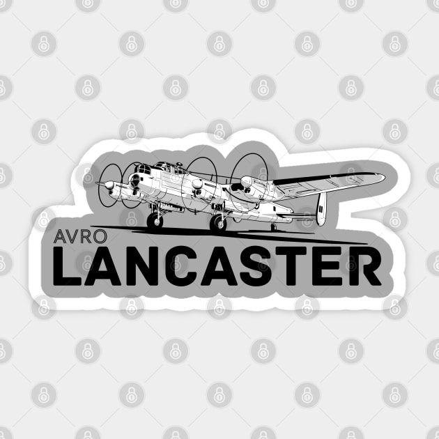 Lancaster Bomber Sticker by Siegeworks